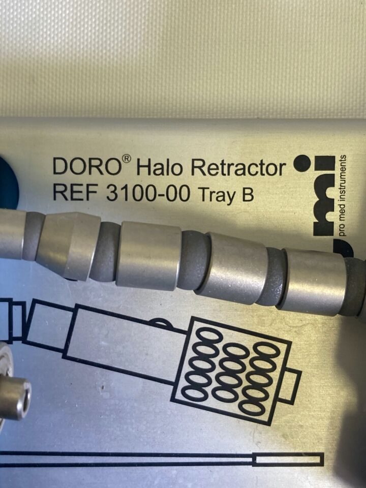 DORO PMI 31000  Halo Retractor Tray B QuickConnect Black Malleable Blades Neuro — photo 2