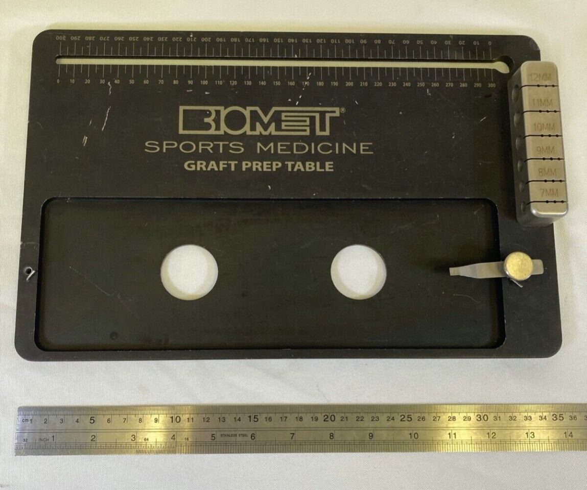 BIOMET Various Sports Medicine Graft Prep Table Arthroscopy — photo 8