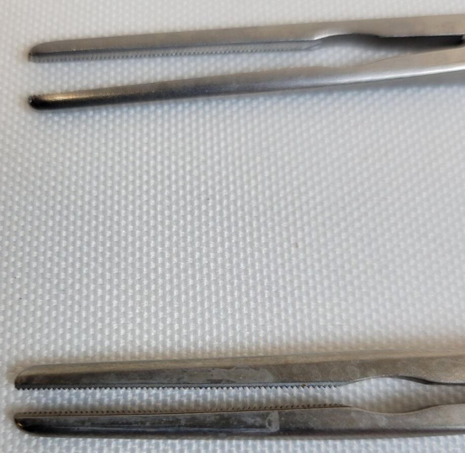 PILLING 35-4720 Miniature Pediatric Clamp Straight DeBakey Jaw Serrated — photo 3