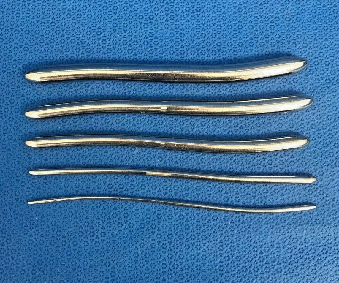 V. MUELLER Dual Ended Hegar Uterine Dilators 141312111096543 Set of 5 Dual Ended Hegar Uterine Dilators OBGYN