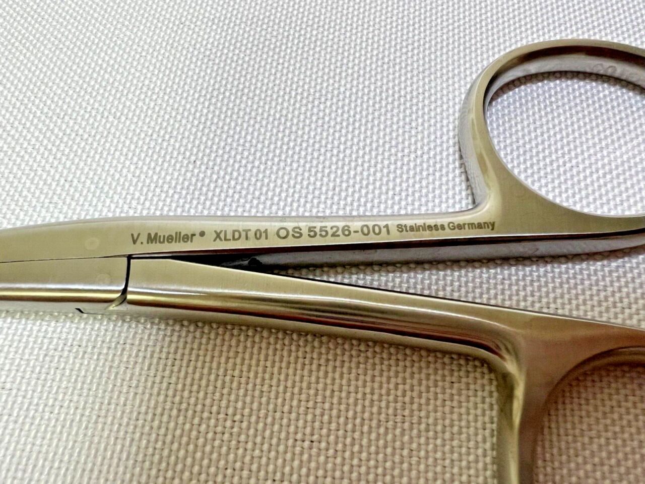 V. MUELLER OS5526-001 Tendon Tunneling Passing Forceps Curved Alligator Jaws 6" — photo 2