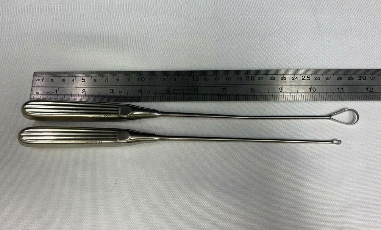 SYMMETRY CODMAN SSI 4mm & 14mm Pair Of Uterine Curettes — photo 5
