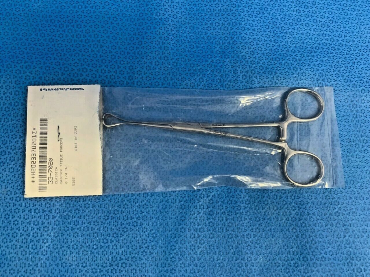 CODMAN 33-7020 Classic Babcock Tissue Forceps 6.25"