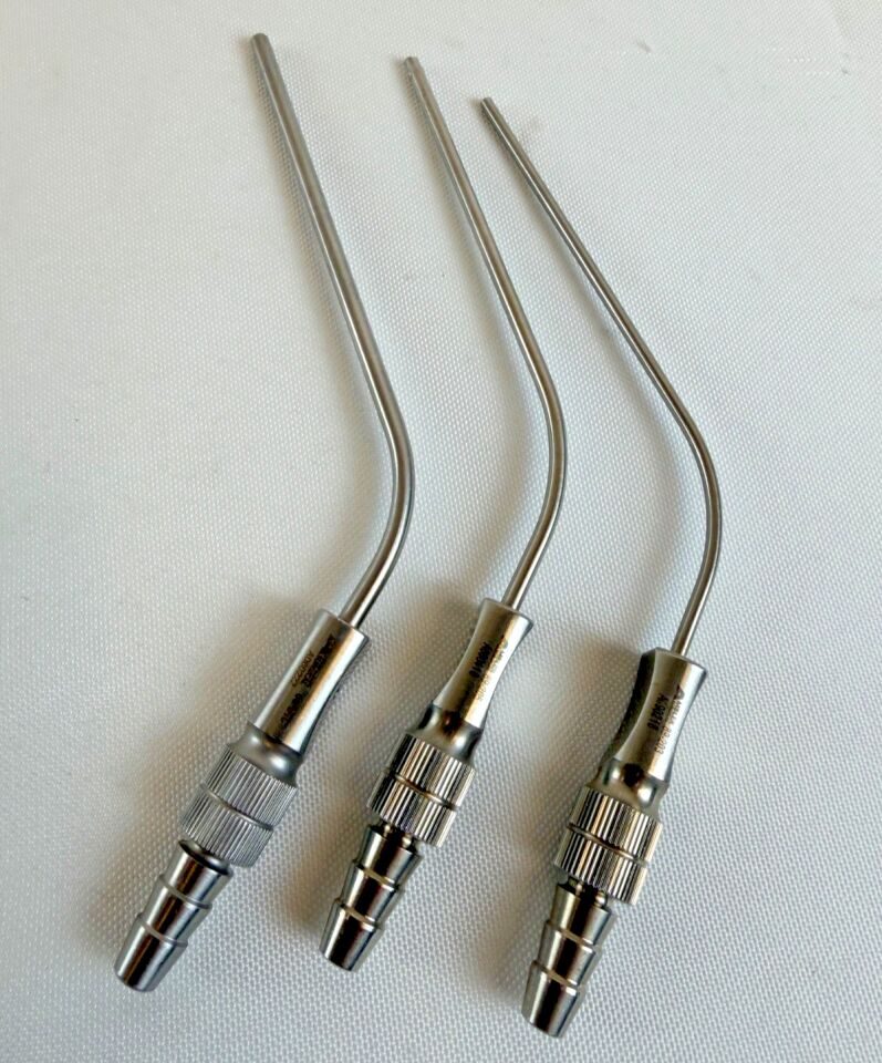 AMBLER SURGICAL  Set of 3 Ferguson Frazier Suction Tubes 8Fr 10Fr 12Fr
