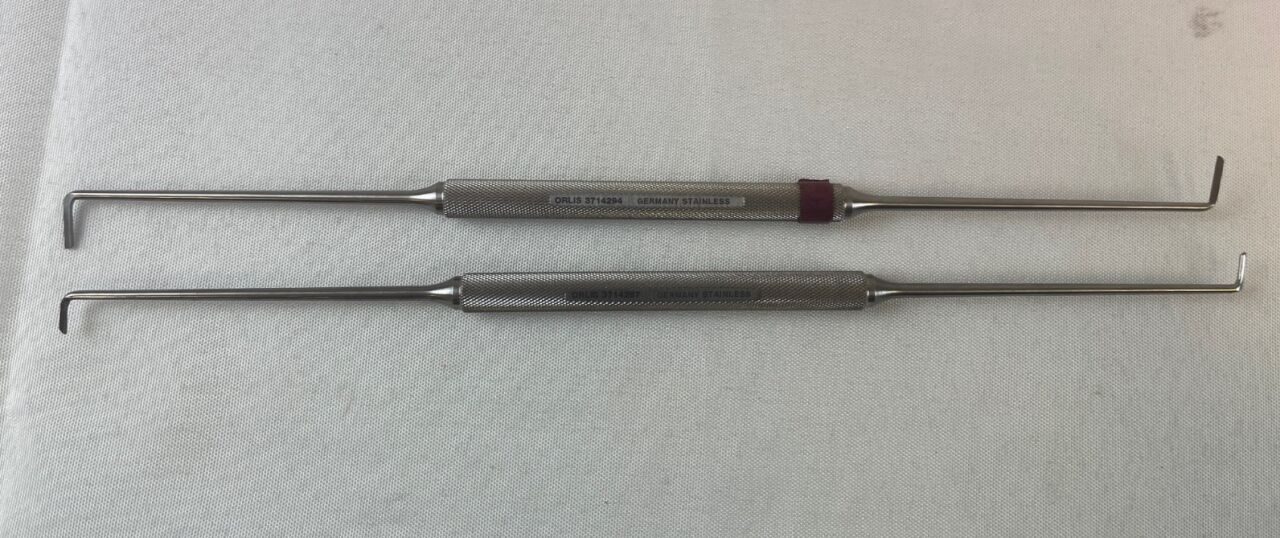 ORLIS SURGICAL 3714294 & 3714287 Push & Pull 90deg Blades 7mm & 10mm ENT — photo 1