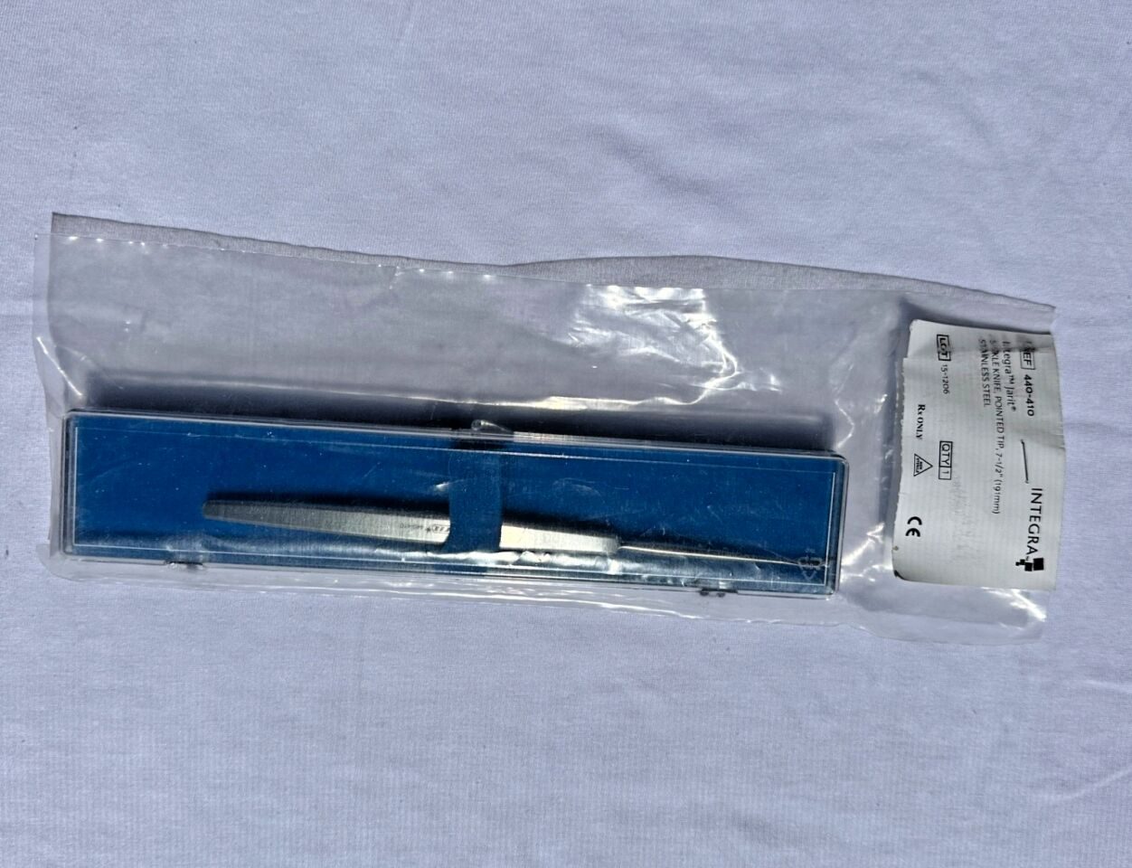 INTEGRA 440-410 Sinus Sickle Knife Curved Pointed Tip 7-1/2"