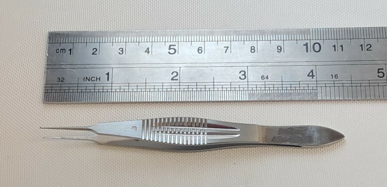 ADLER 45-5160 Ophthalmic Forceps 0.3mm 1x2 Teeth — photo 4