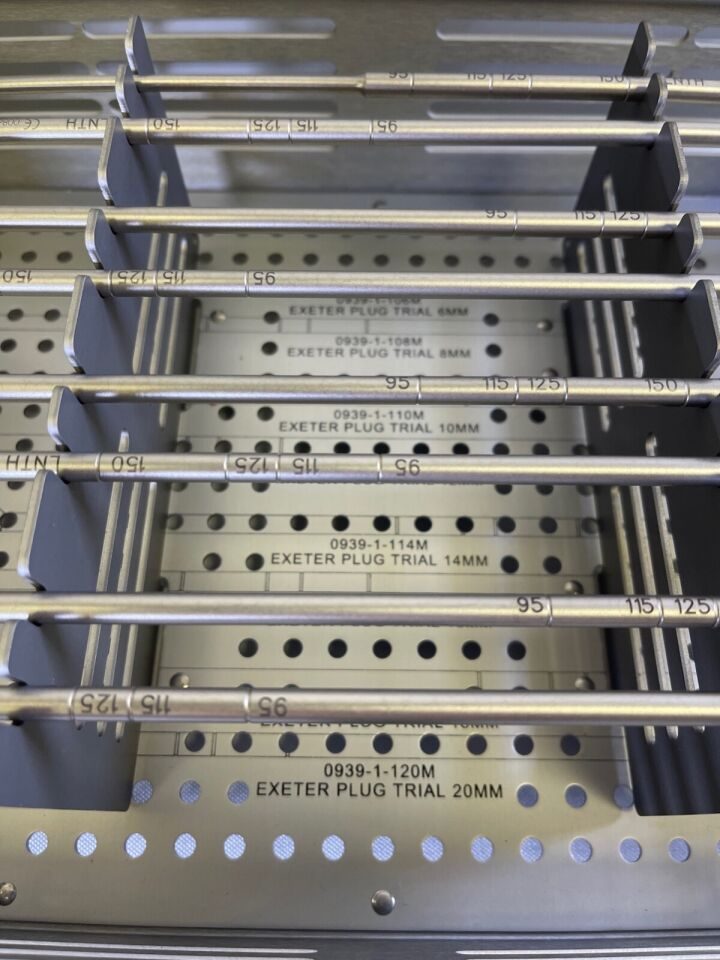 STRYKER 0585-9-901  Exeter Plug Trials Sizer Set w Sterilization Case — photo 4