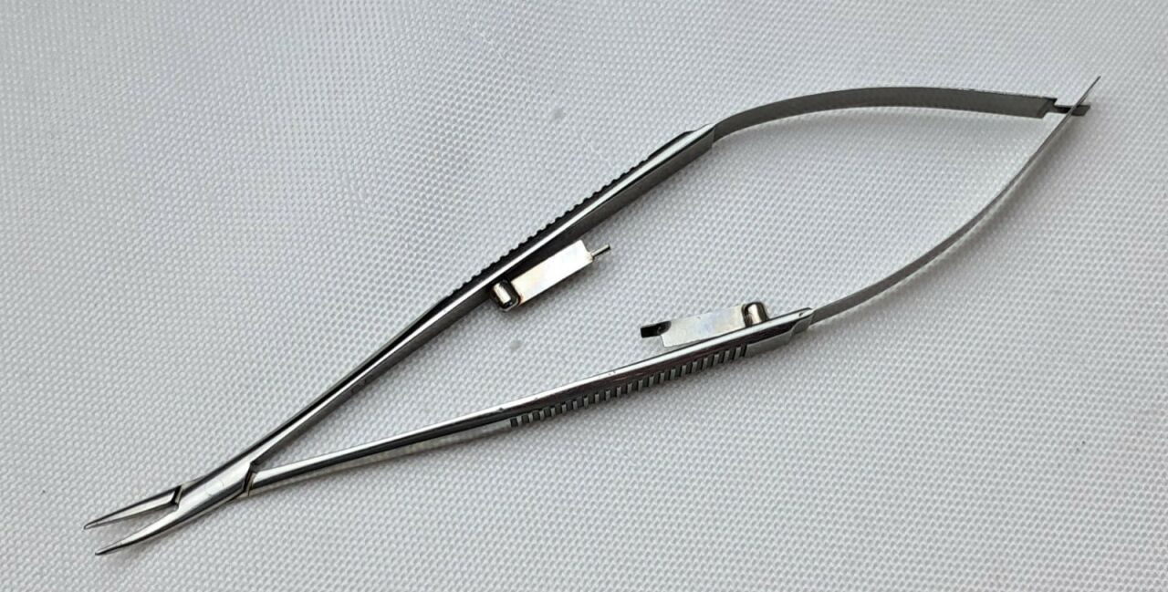 KARL STORZ E3848 Castroviejo Needle Holder 11mm Curved Medium Locking — photo 3
