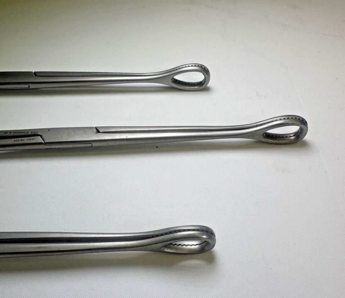 JARIT 114-124 Foerster Sponge Holding Forceps, Straight Set of 3 — photo 3