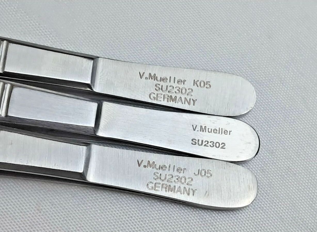 V. MUELLER SU2302 Dressing Serrated Forceps Lot of 3 — photo 3