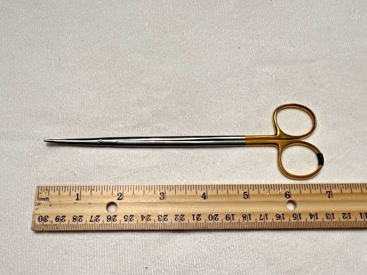 W. LORENZ 51-0861 Power Edge Mayo Slight Curved Scissors Blunt Tips 7" Length — photo 5