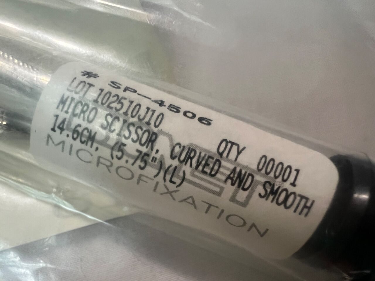 W. LORENZ SP-4506 Micro-Fixation Scissors Curved & Smooth 5-3/4" Length — photo 2