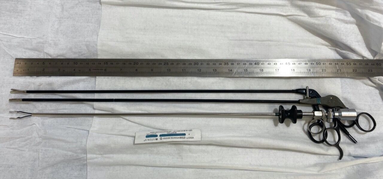 R. WOLF Set of 3  5mm x 43cm Bipolar Laparoscopic Kleppinger Scissor Punch OBGYN — photo 9