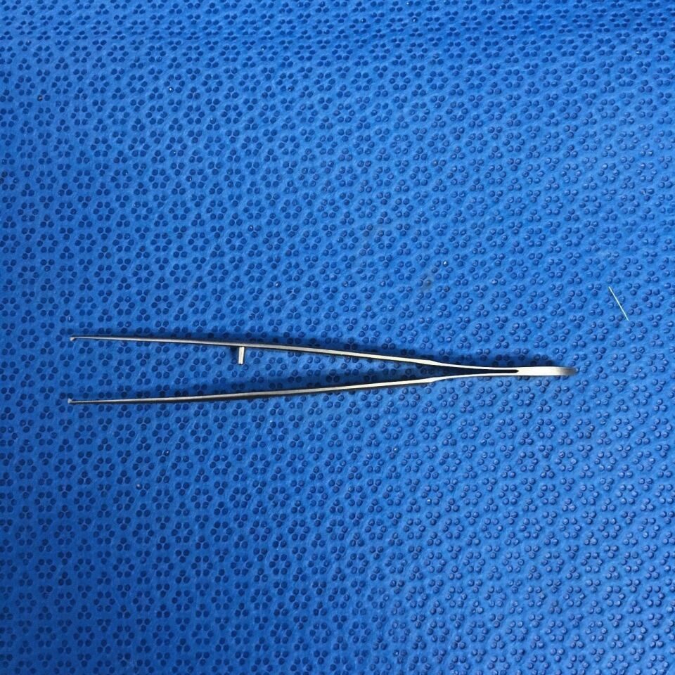 AESCULAP BD500R Delicate Tissue Forcep 1X2 Teeth 100MM — photo 1