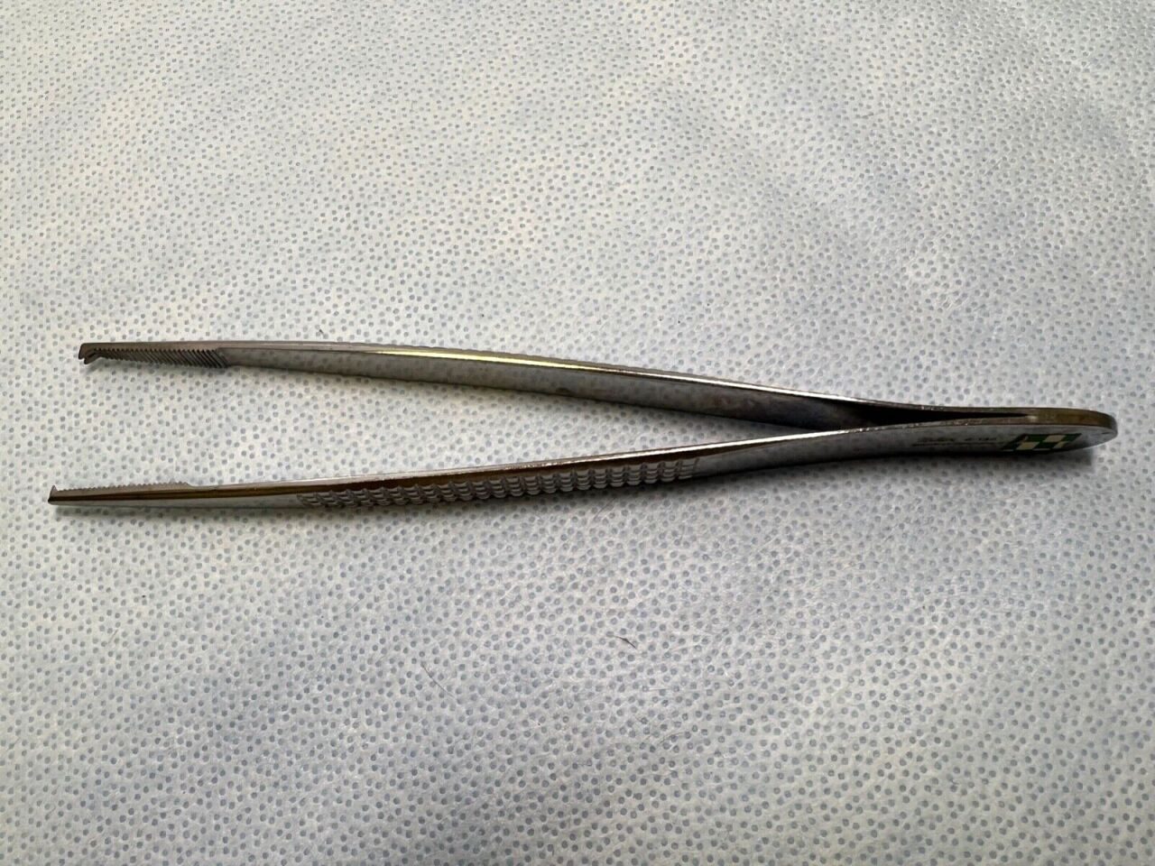MILTEX 6-148 Tissue Forceps 1x2 Serrated Tips 7"