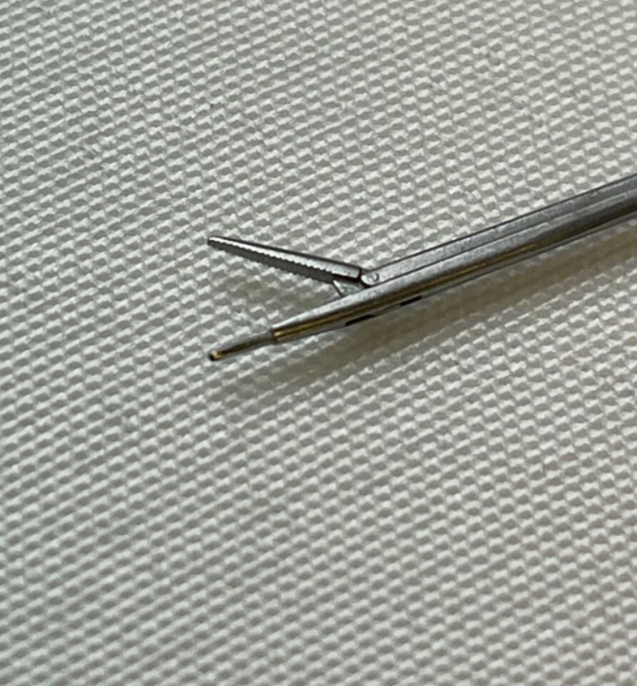 KARL STORZ N0551 Leivers Vent Tube Introducer Forceps Delicate Jaw 2.5mm Rod — photo 6