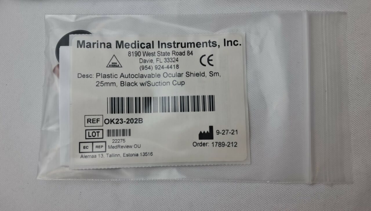 MARINA MEDICAL  3Pc Plastic Autoclavable Ocular Shield Set- 21.5mm, 25mm, 27mm — photo 3