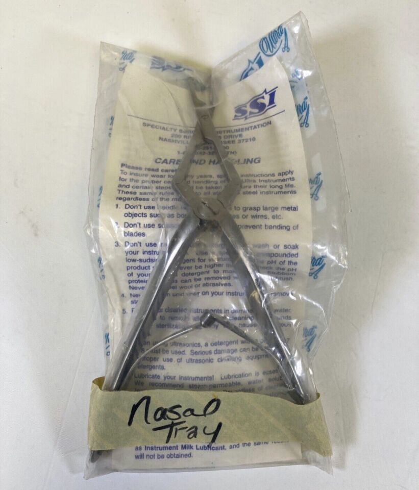 SSI ULTRA 66-2560 Jansen-Middleton Forcep 4mm x 11mm x 170mm Long ENT — photo 1