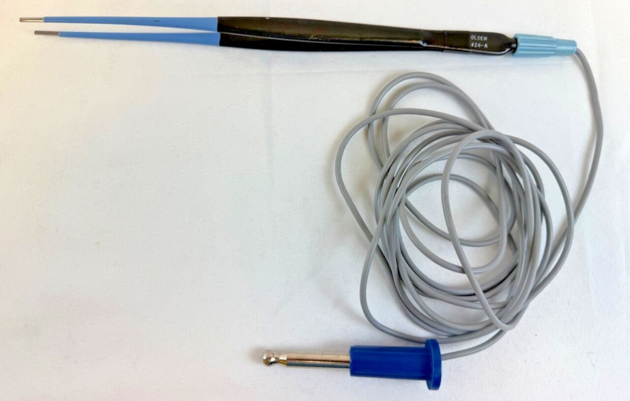 SSI OLSEN 424-A Potts-Smith Monopolar Forcep w/ Cable 2mm Tip x 10" — photo 1