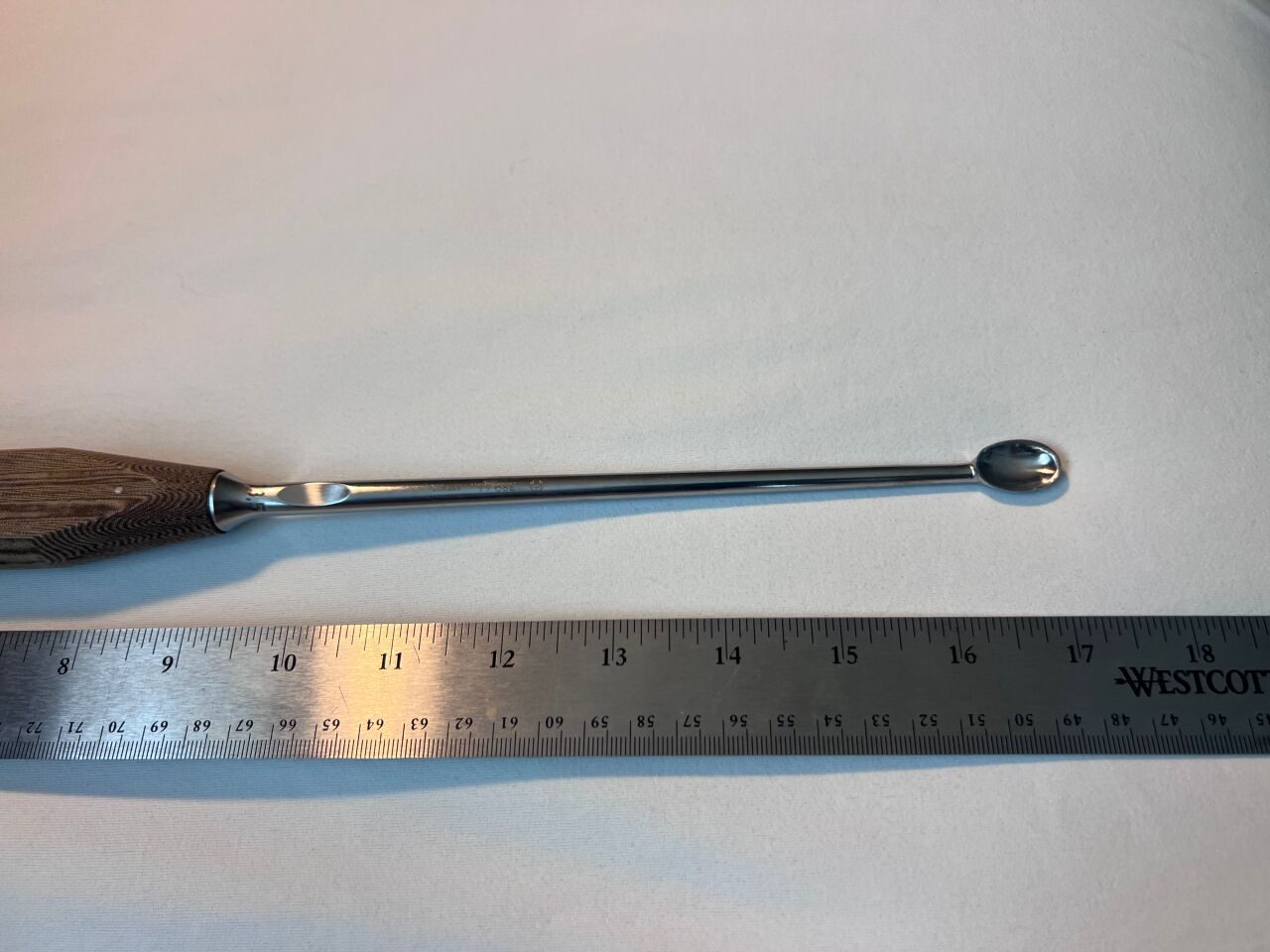 SYNTHES 389.66 Straight Oval-Head Bone Curette 13.5mm — photo 3