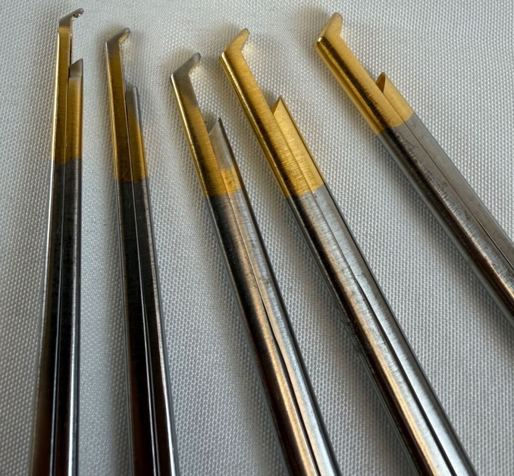 AESCULAP Thin Footplate 1mm-5mm 8" Upward Cutting Kerrisons Set    Thin Footplate 8" 200mm Kerrison Rongeurs FF661/2/3/4/5R — photo 4