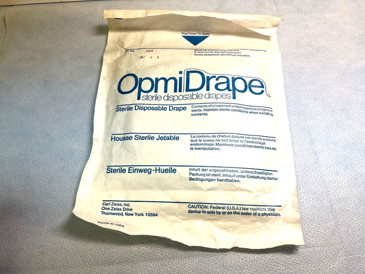 CARL ZEISS  Lot of 3 OPMI Drape Sterile Disposable Drapes For OPMI 1 & OPMI 6 — photo 4