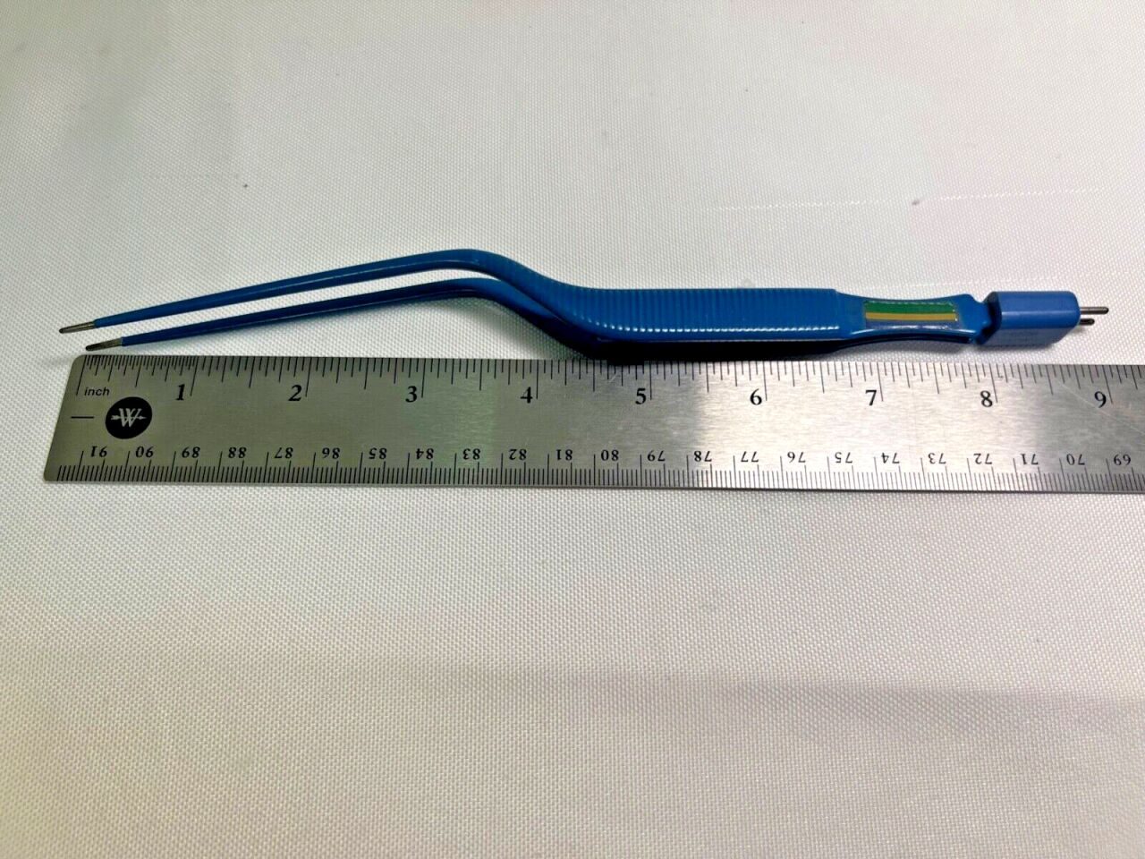CODMAN 80-2994 Titanium Bayonet Bipolar Forceps 1.5mm Tip X 8-3/4" Length — photo 5