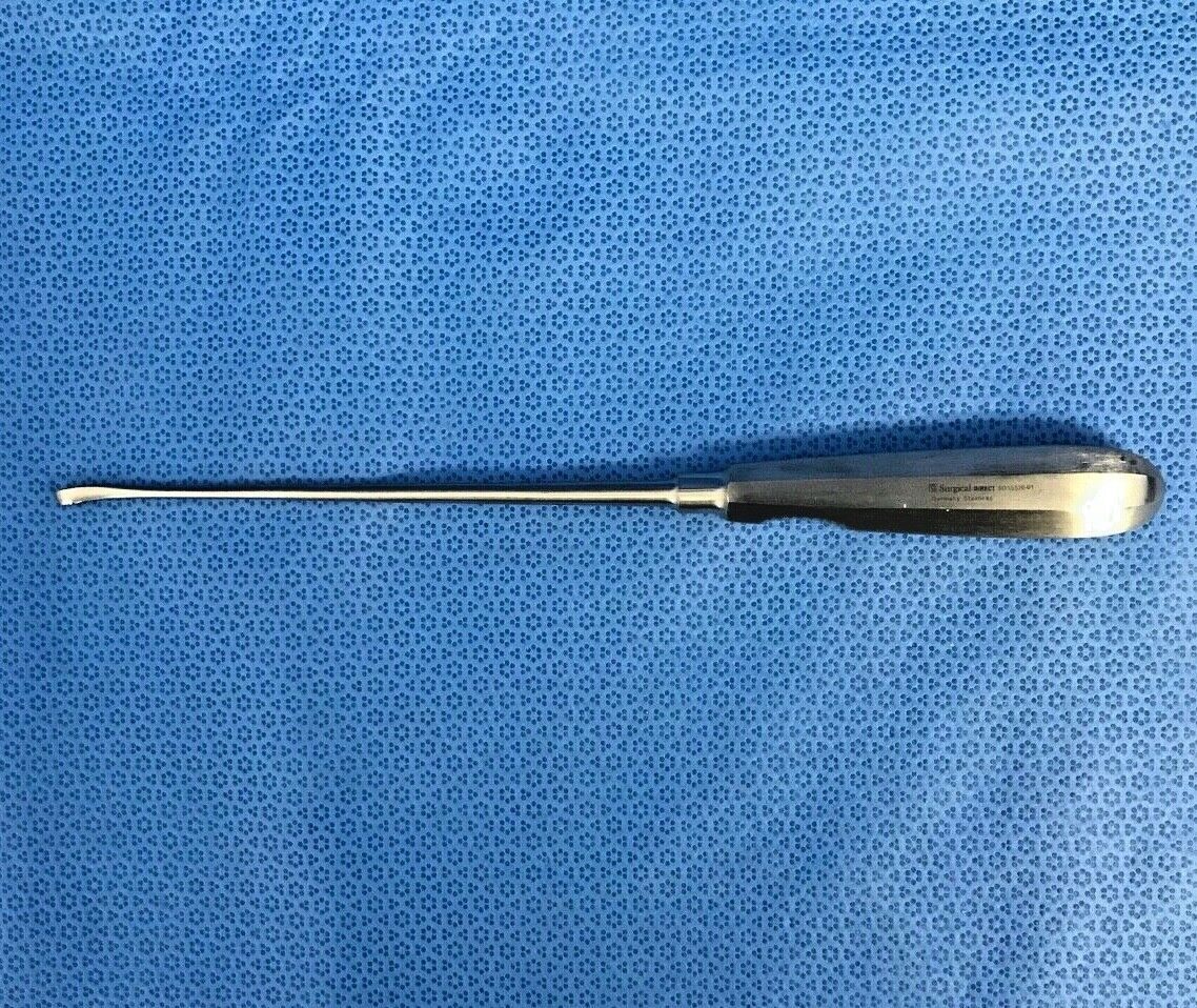 SURGICAL DIRECT SD15520-01 Size 1 Sharp 10" Oval Cone Curette Spine Neuro