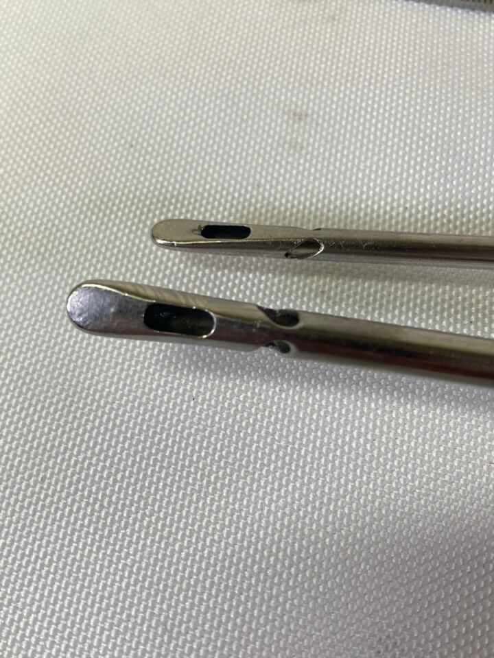 4 Piece w Toomey Connection & Thumb Holes 3 Hole Spatula Cannula — photo 11