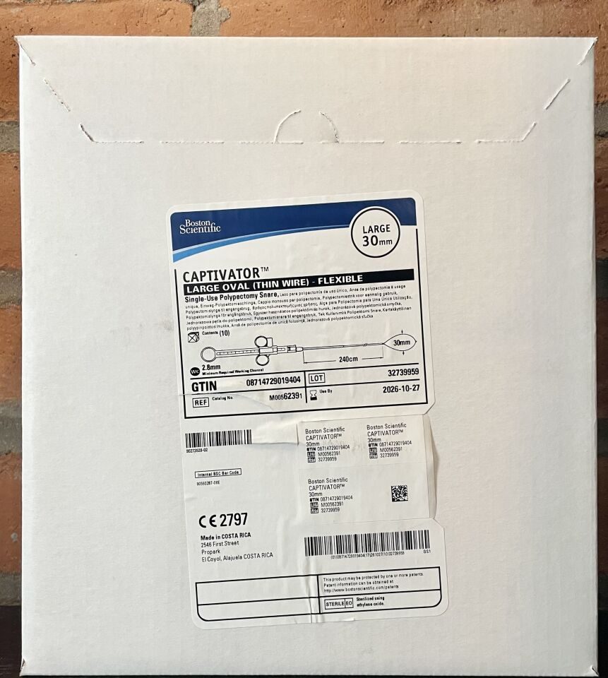 BOSTON SCIENTIFIC M00562391 Captivator Large Oval Polypectomy Snare