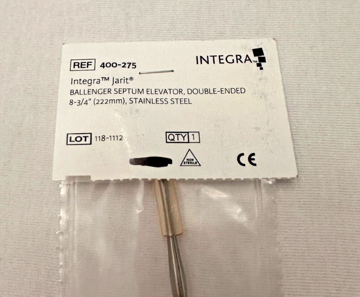 INTEGRA 400-275 Ballenger Septum Elevator Double-Ended 8-3/4" — photo 5