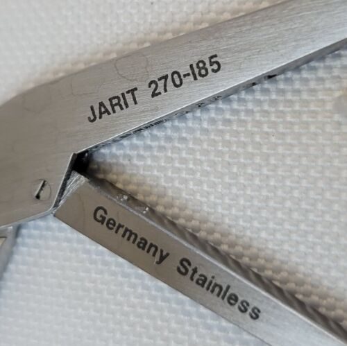 JARIT 270-185 Carroll Tendon Retriever Curved Shaft Serrated Jaws — photo 4