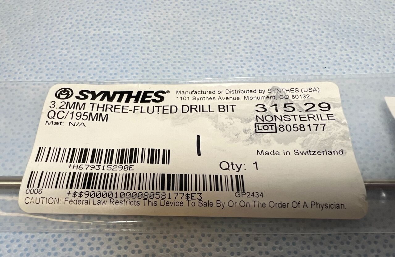 SYNTHES 315.29 3.2mm Drill Bit — photo 3
