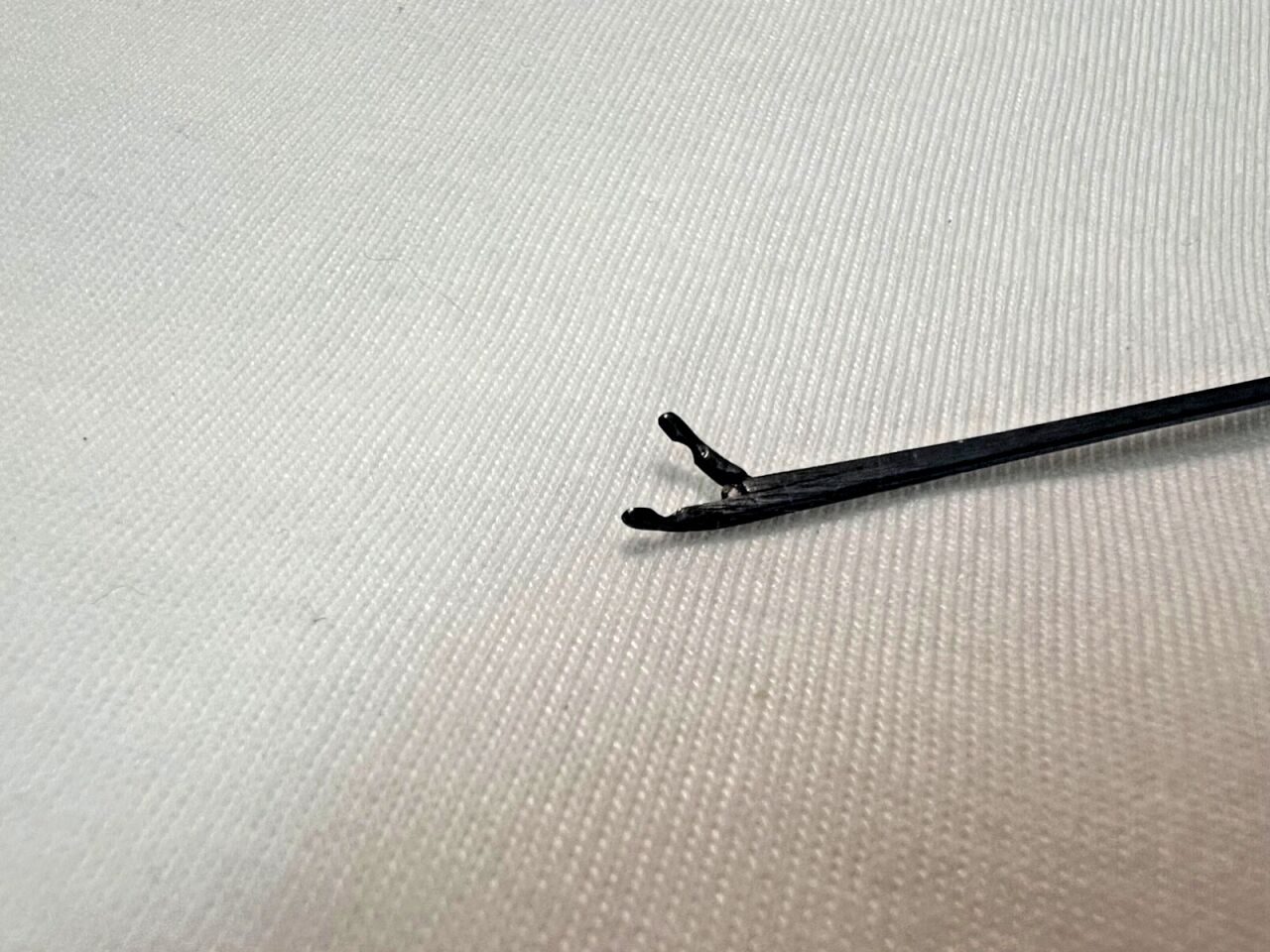 RICHARDS 13.1025 Delicate Cup ENT Forceps Curved Left 4mm x 3" Length — photo 2