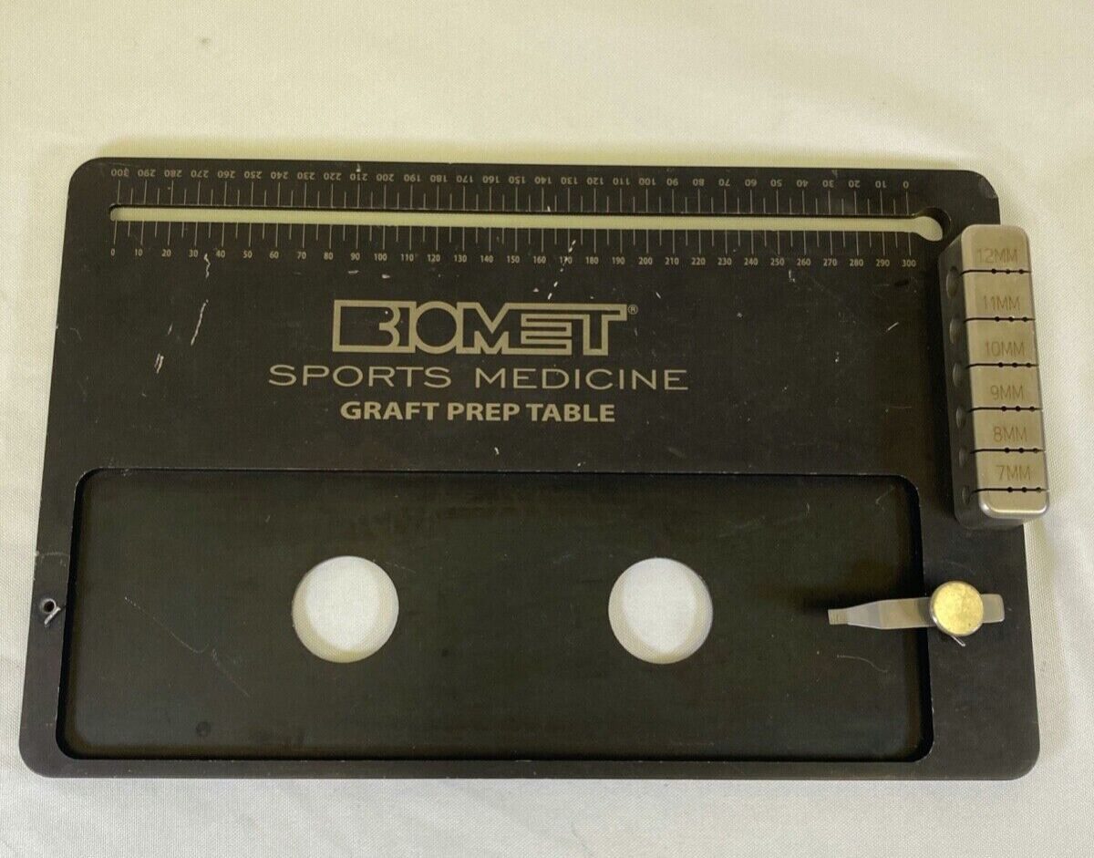 BIOMET Various Sports Medicine Graft Prep Table Arthroscopy