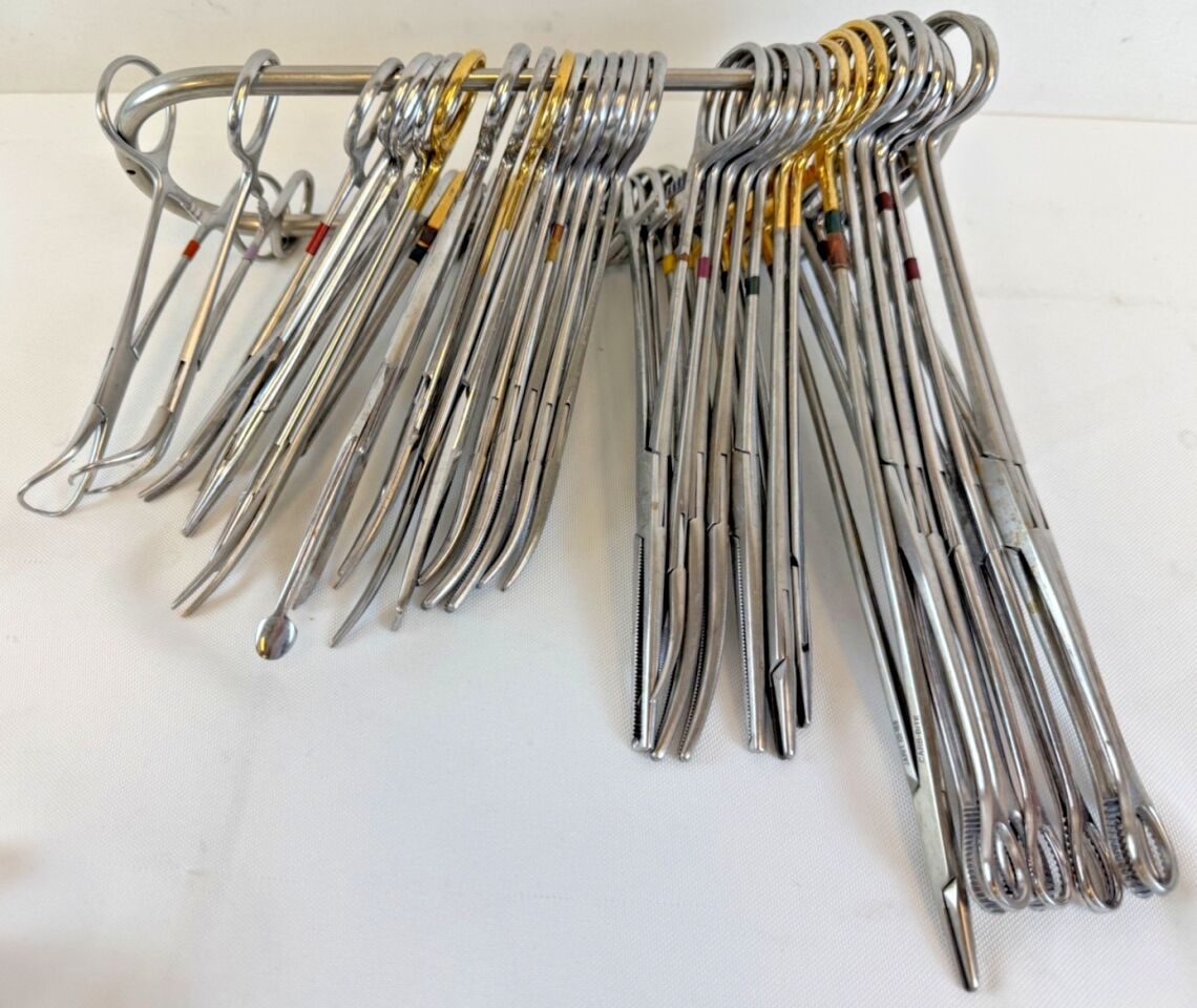 VARIOUS  82 Piece Jarit V. Mueller Spine Instrument Tray w Sterilization Case — photo 2