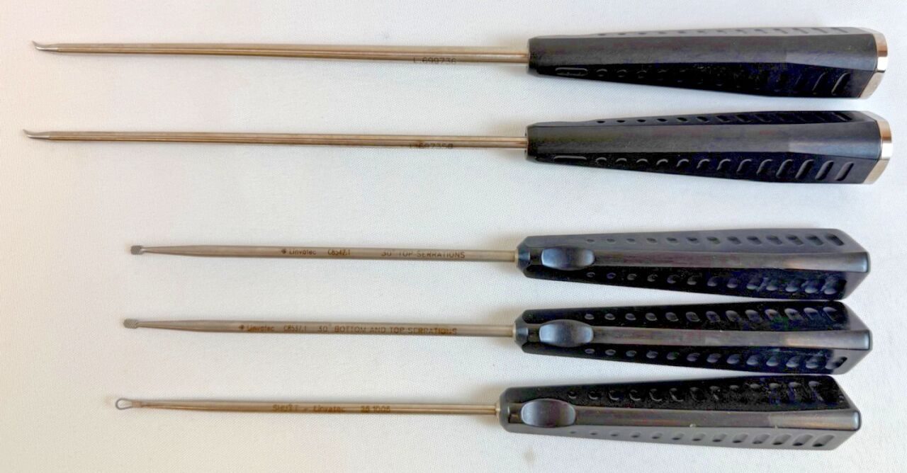 LINVATEC Awls Curette Rasps 5 Piece  Arthroscopic Microfracture Awls Curette   Rasps Set Orthopedics