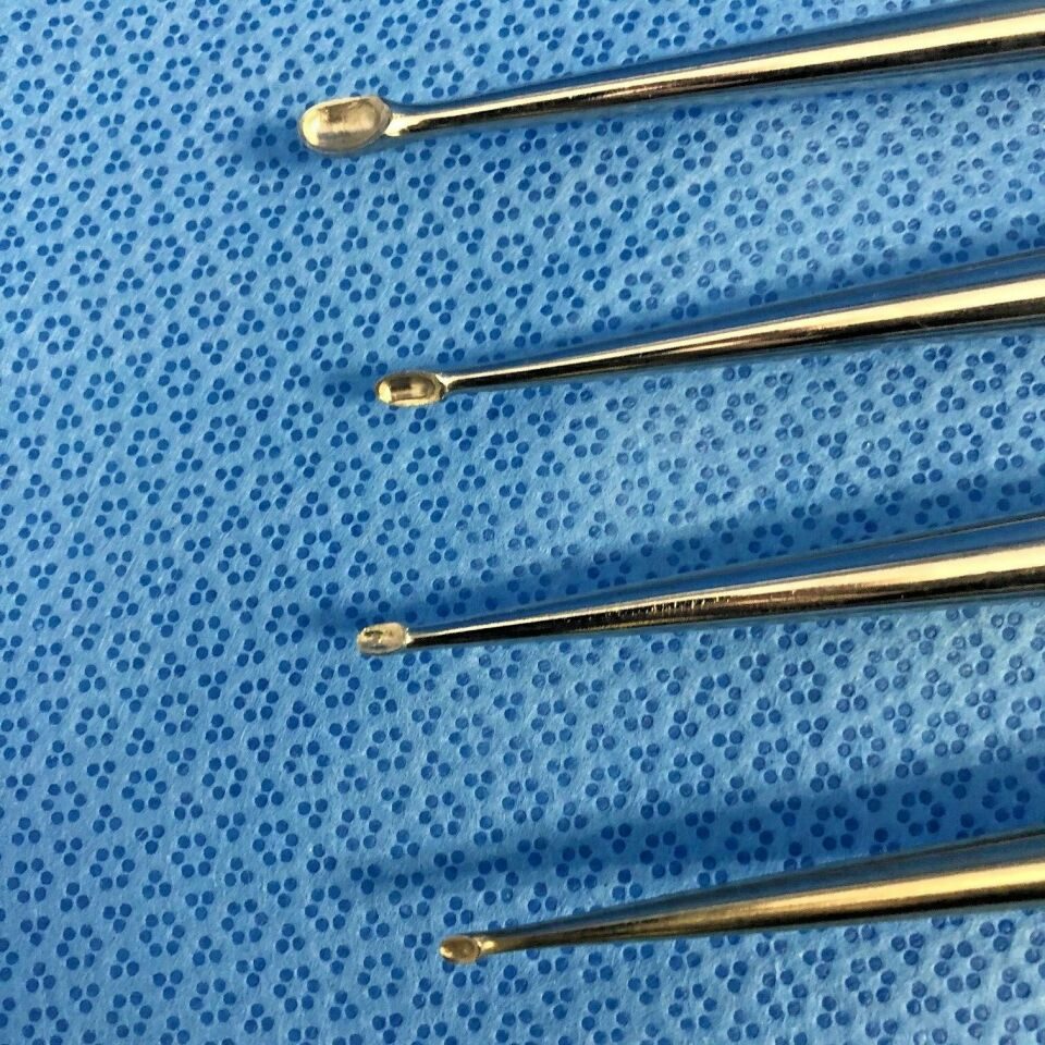 CODMAN Size 00-4 Set of 4 Straight 11" Cobb Curettes — photo 3