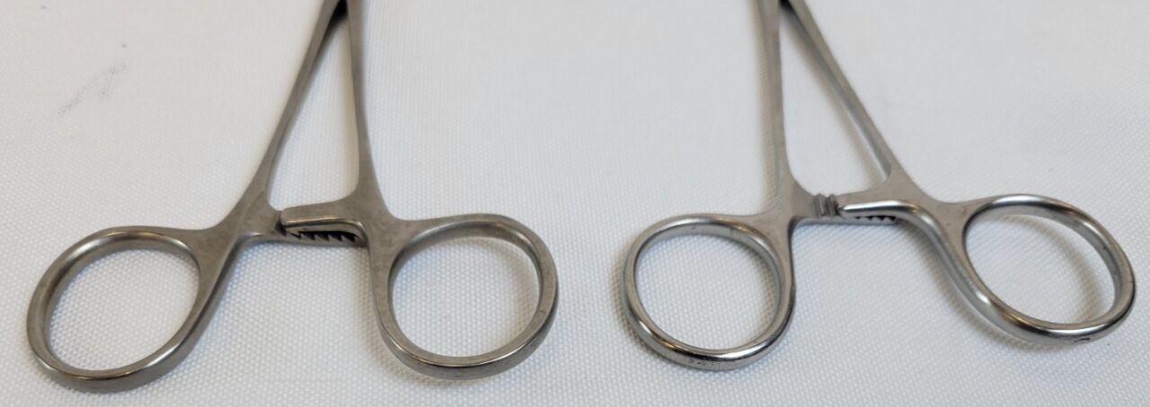 PILLING 35-4720 Miniature Pediatric Clamp Straight DeBakey Jaw Serrated — photo 6
