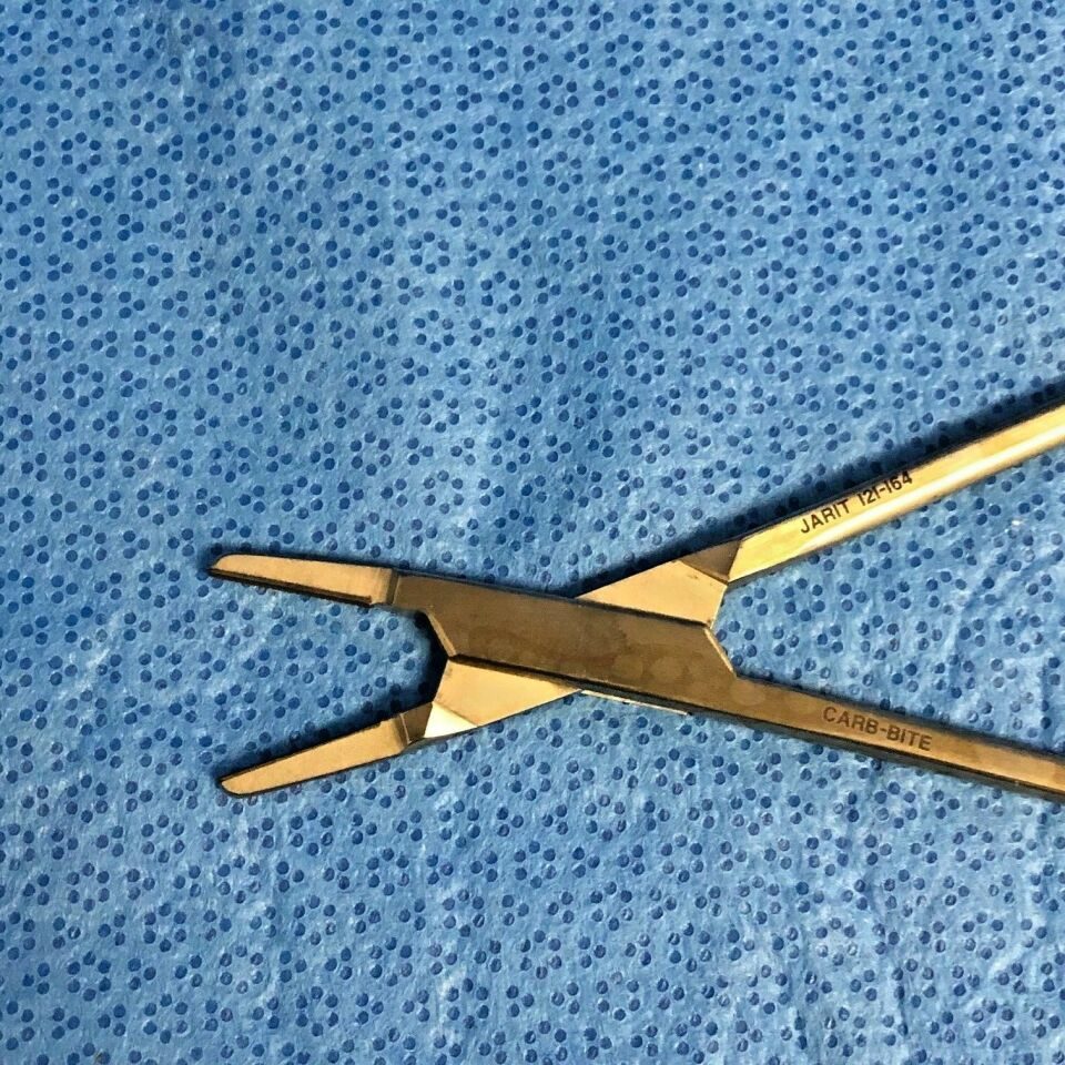 JARIT 121-164 Tungsten 7" Carbide Carb-Bite Needle Holder Orthopedic — photo 4