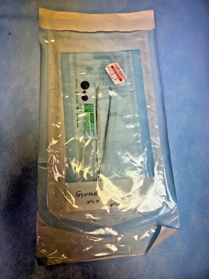 MSI PRECISION INSTRUMENTS 5-2673 Graefe Fixation Forceps 4.5mm Jaws x 4-1/4" WL — photo 5