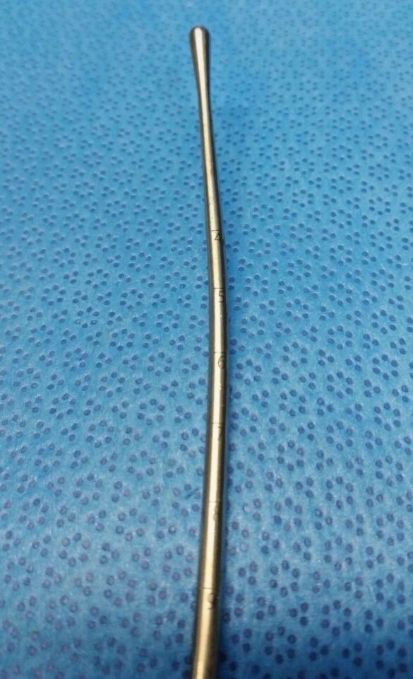 AESCULAP EO012R Sims Uterine Probe Curved Malleable 4mm X 330mm — photo 3