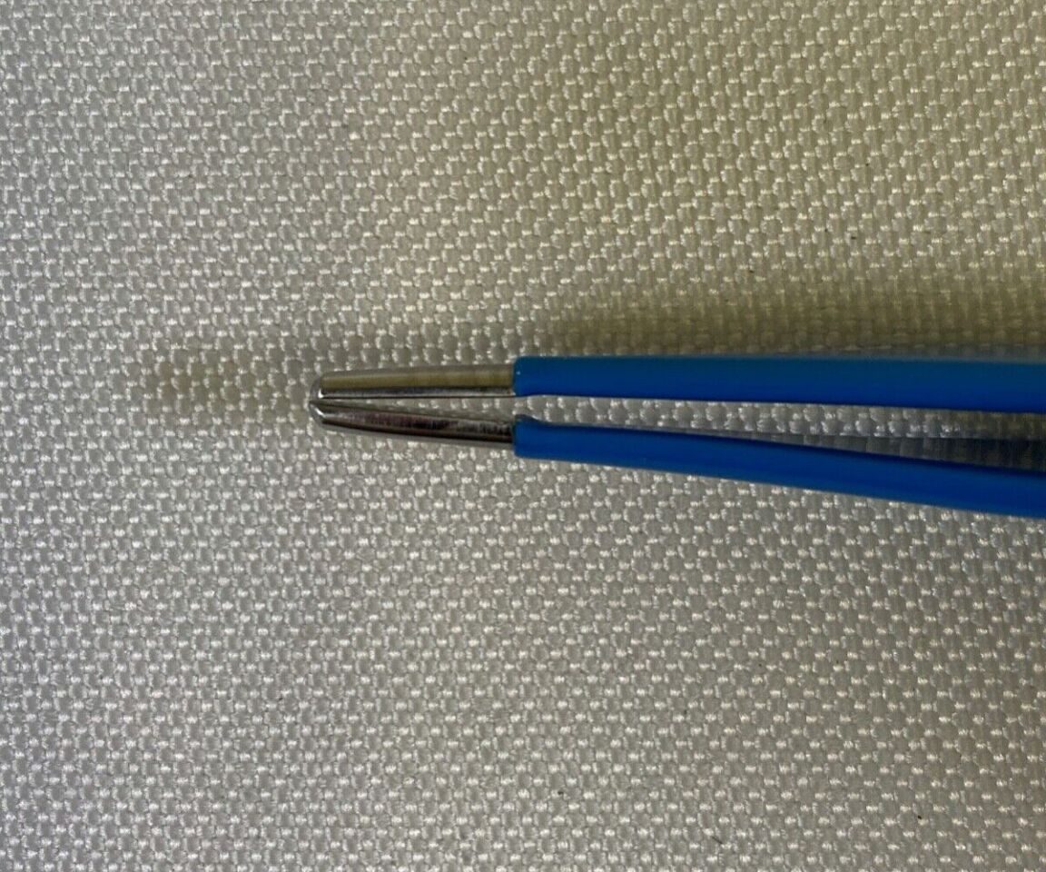ELMED 5710-05A Adson Bipolar Forcep Insulated 2mm Straight Tips 4.75" — photo 5