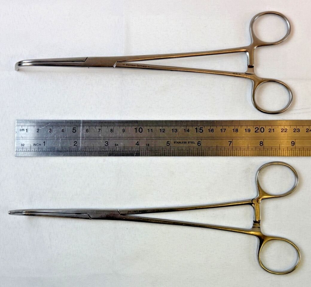PILLING WECK 496110 Lahey Dissecting Forceps Strong Curve Serrated Jaws — photo 8
