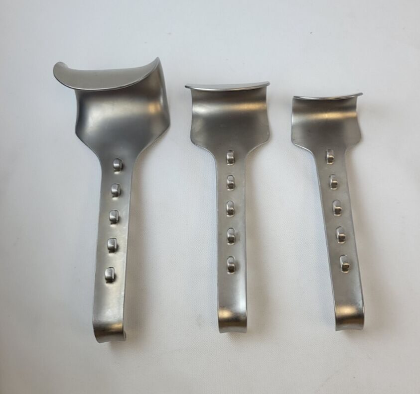 AESCULAP BV668 BV669 BV670 Kirschner Abdominal Retractor Blades - Set of 3 — photo 2