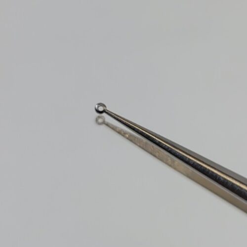 MILLENNIUM 7-44252 Dennis Ring Tip Forceps Straight 1mm Diamond-Dust Ring Tips — photo 7