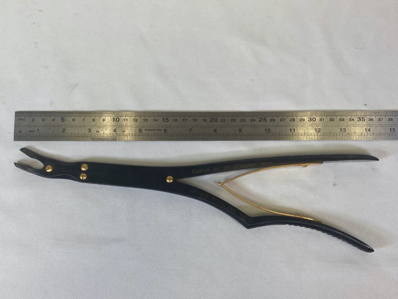 CODMAN 67-7905 Leksell Double Action Curved 6mm Jaw L: 14" Rongeur — photo 13