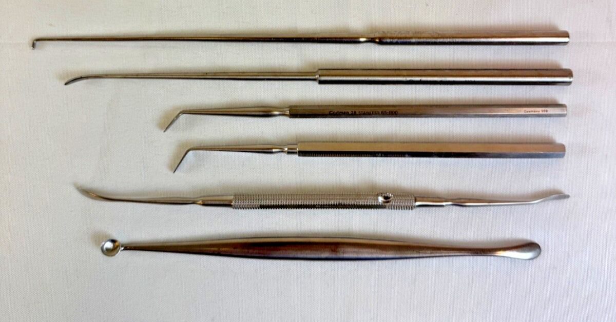 CODMAN Set of 6 Penfield Dissectors Probe Elevator Neuro Spine Orthopedics