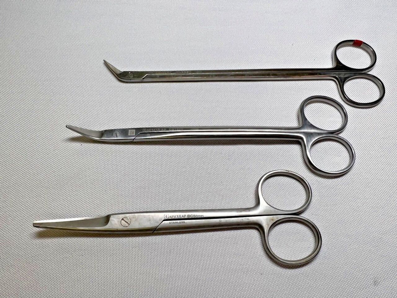AESCULAP BC555R / OM700R / BC648R Mayo / Dean / Potts Surgical Scissors - lot of 3